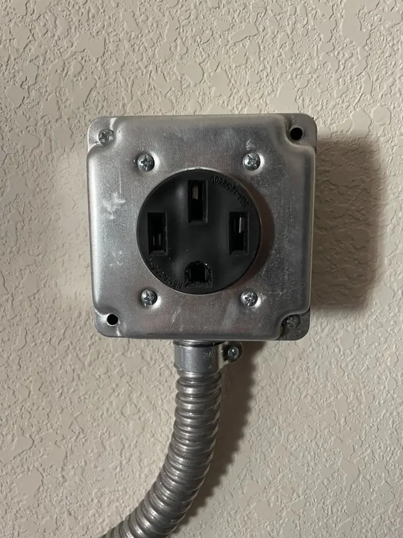 NEMA 14-50 outlet installed for Smart Home Electrical in Westway